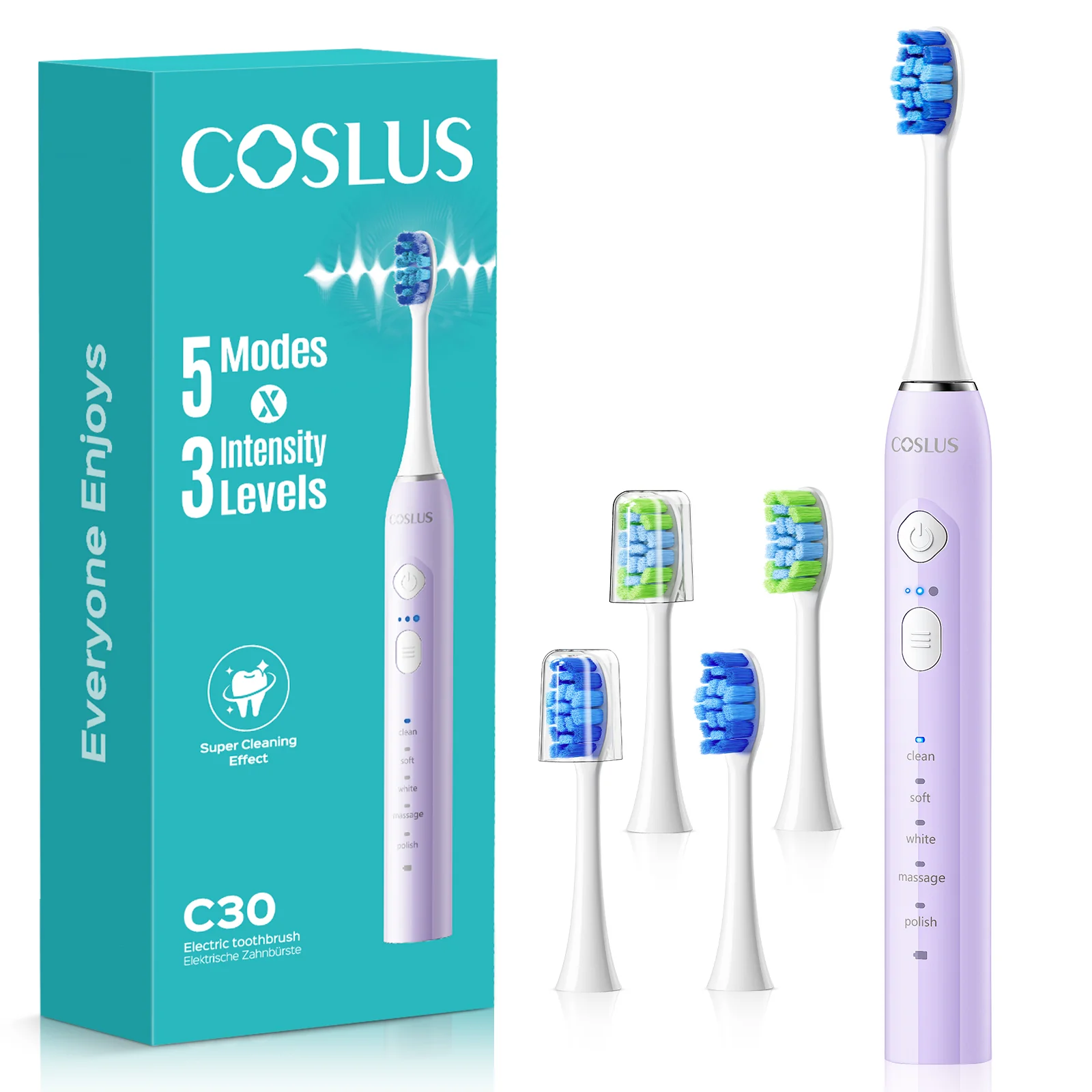 COSLUS C30 Sonic Electric Toothbrush for Adults - Image 16