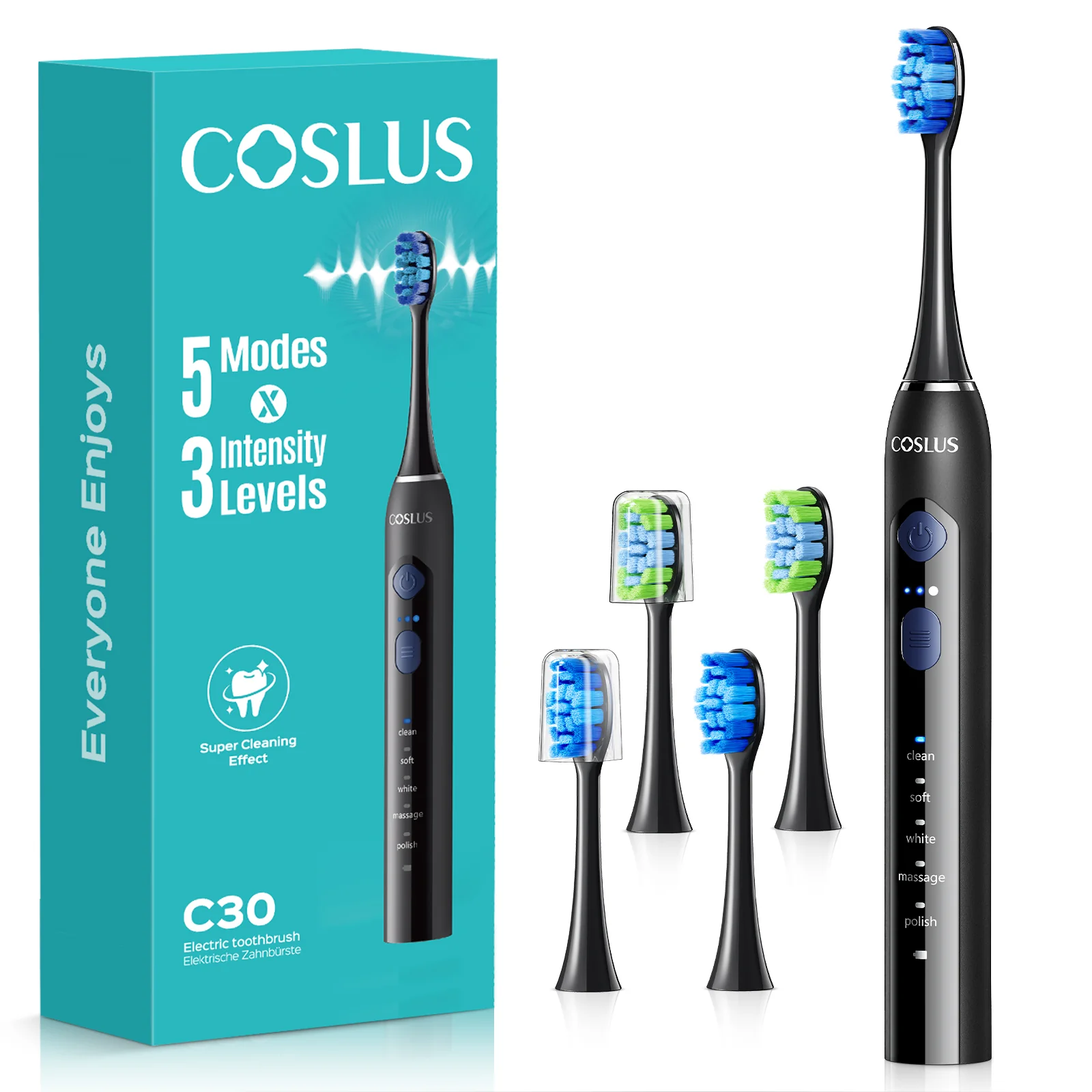 COSLUS C30 Sonic Electric Toothbrush for Adults - Image 2