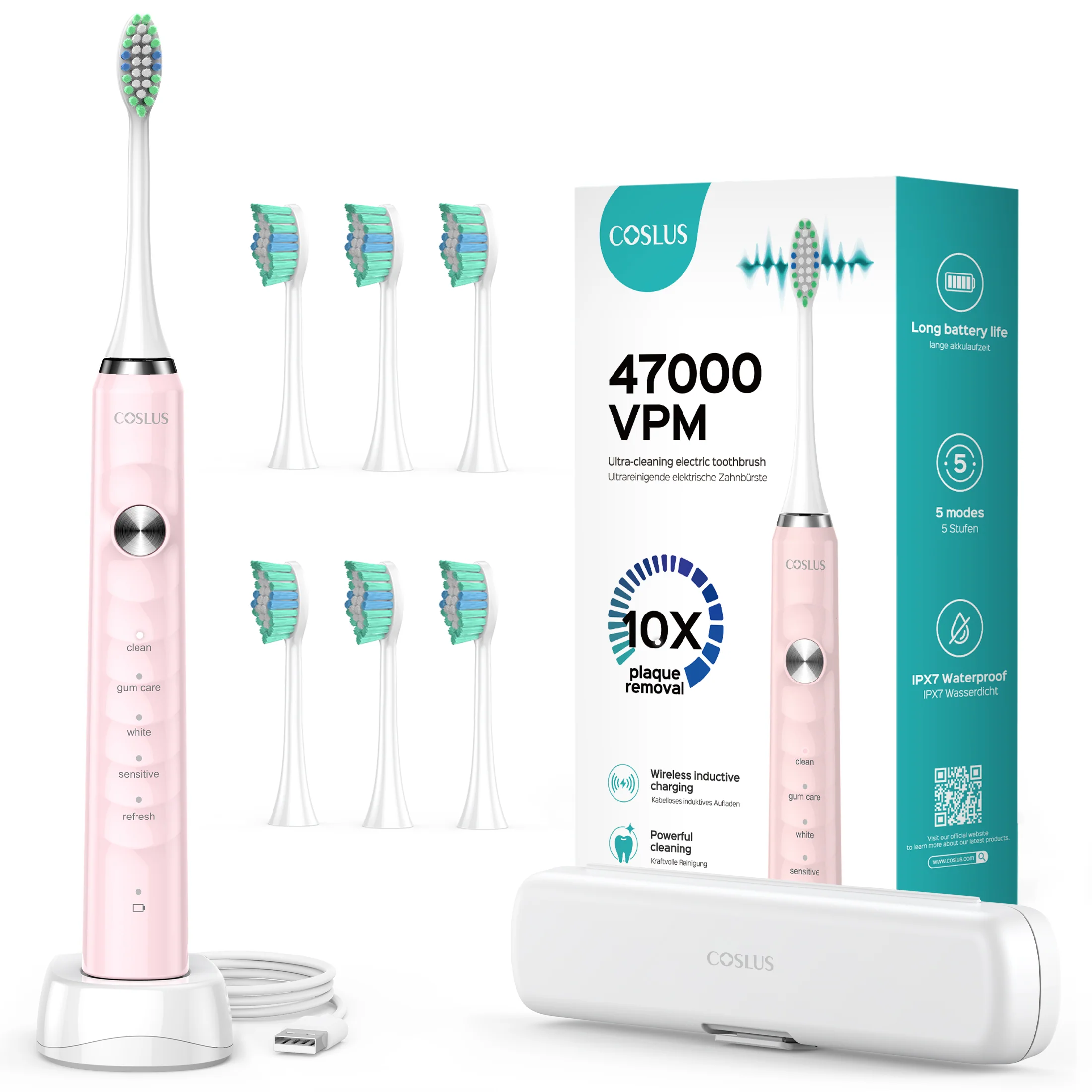 COSLUS C40 Sonic Electric Toothbrush - Image 3
