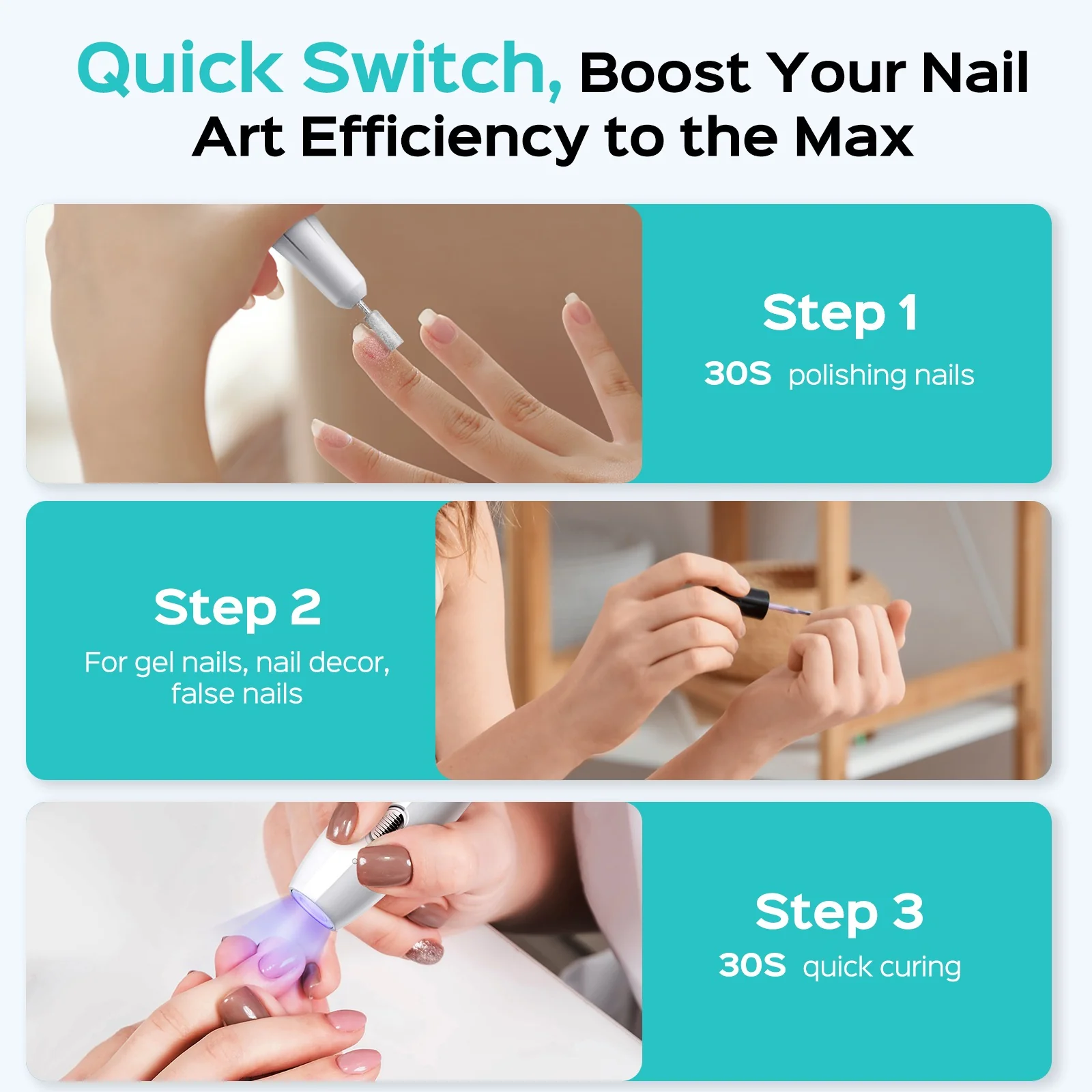 COSLUS CX41 Professional Manicure Pedicure Kit - Image 7