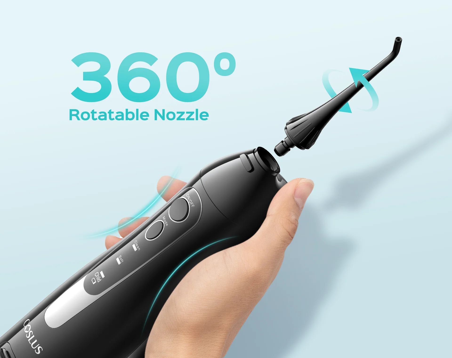 COSLUS C20 (F5020E) Water Flosser 300ML for Teeth Cleaning - Image 4