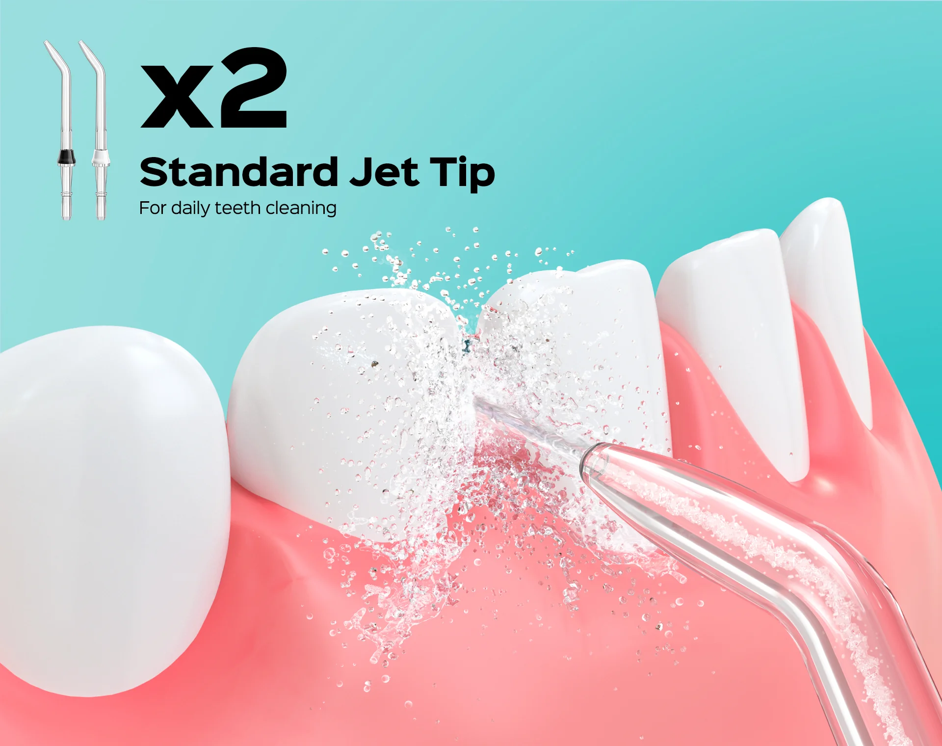 E2 Water Flosser Tip Replacement Heads - Image 3