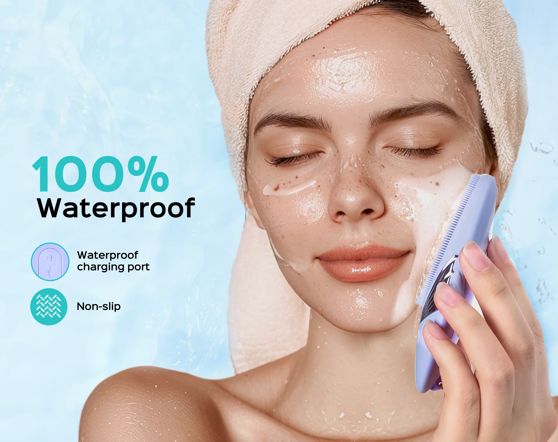 COSLUS FBS01 Portable Silicone Facial Cleanser - Image 5