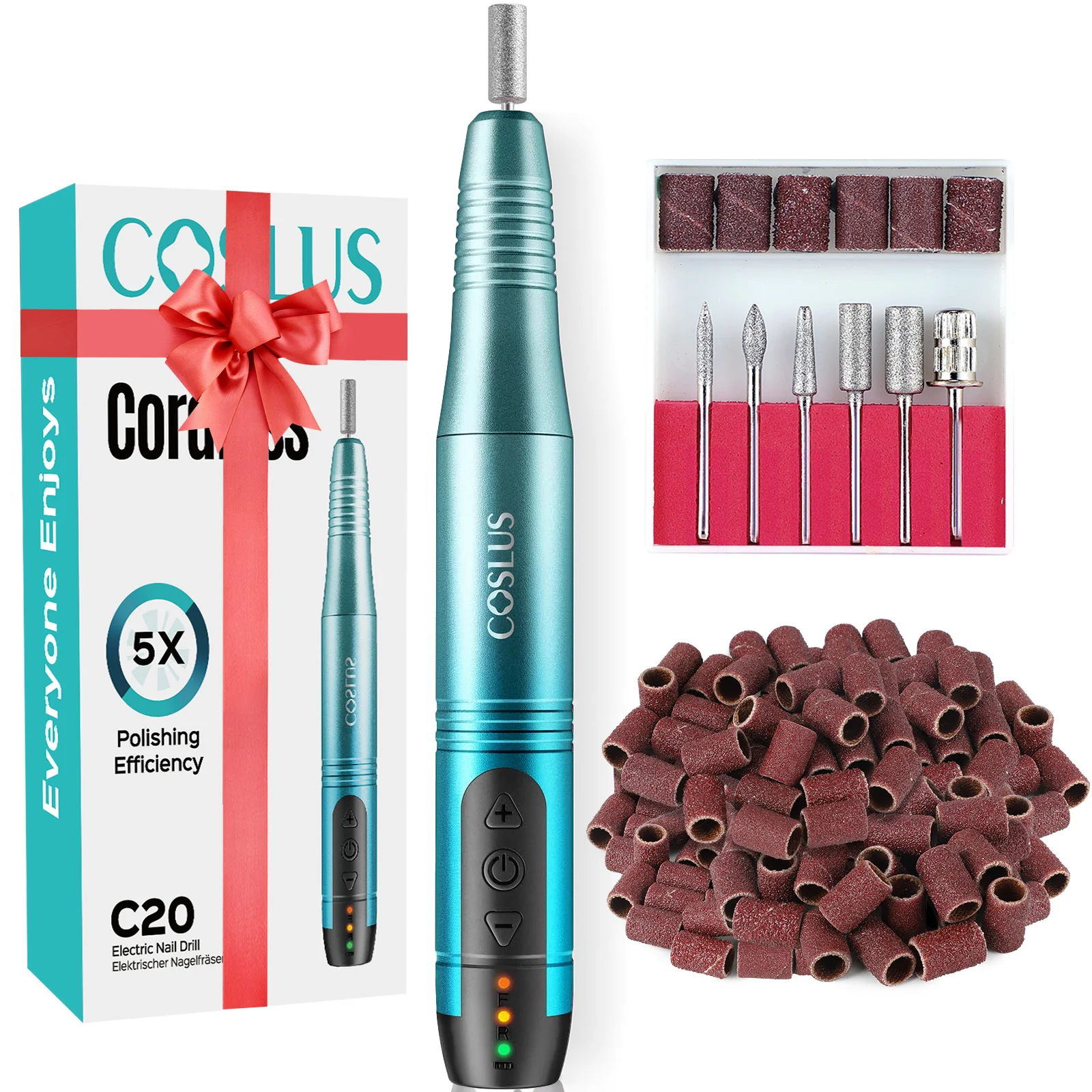 COSLUS C20(BK-A08) Cordless Nail Drill - Image 10